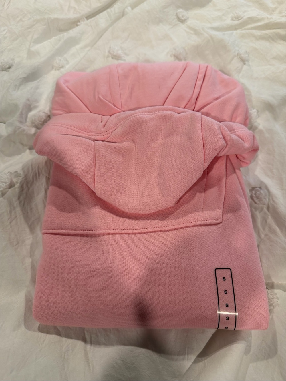 Nike Pink Pullover Hoodie with White Swoosh - Picture 3 of 3